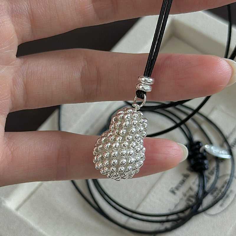 “Lucky Gourd” S925 Sterling Silver Adjustable Long Gourd Necklace
