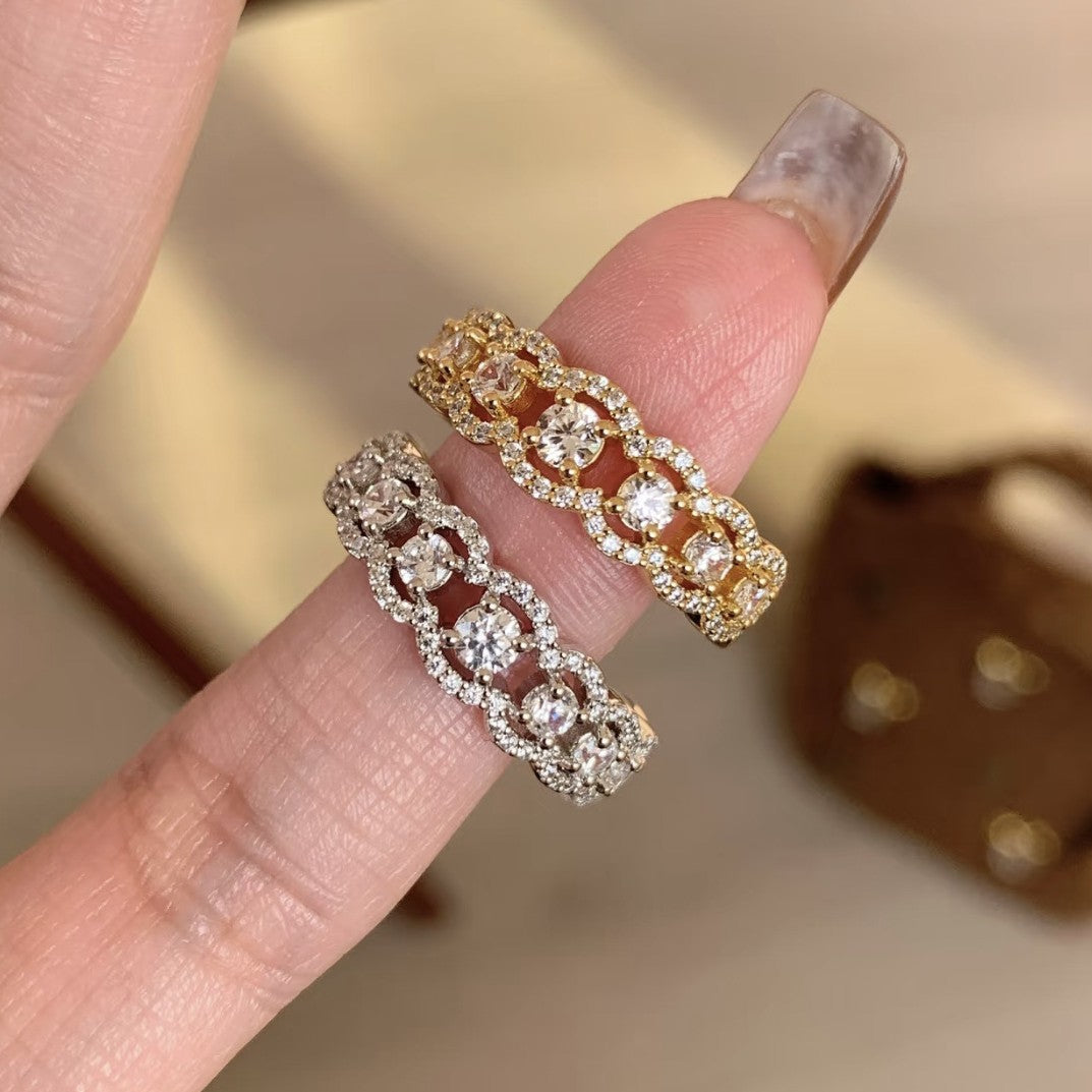 925 Sterling Silver Lace Eternity Ring – Lace Regina