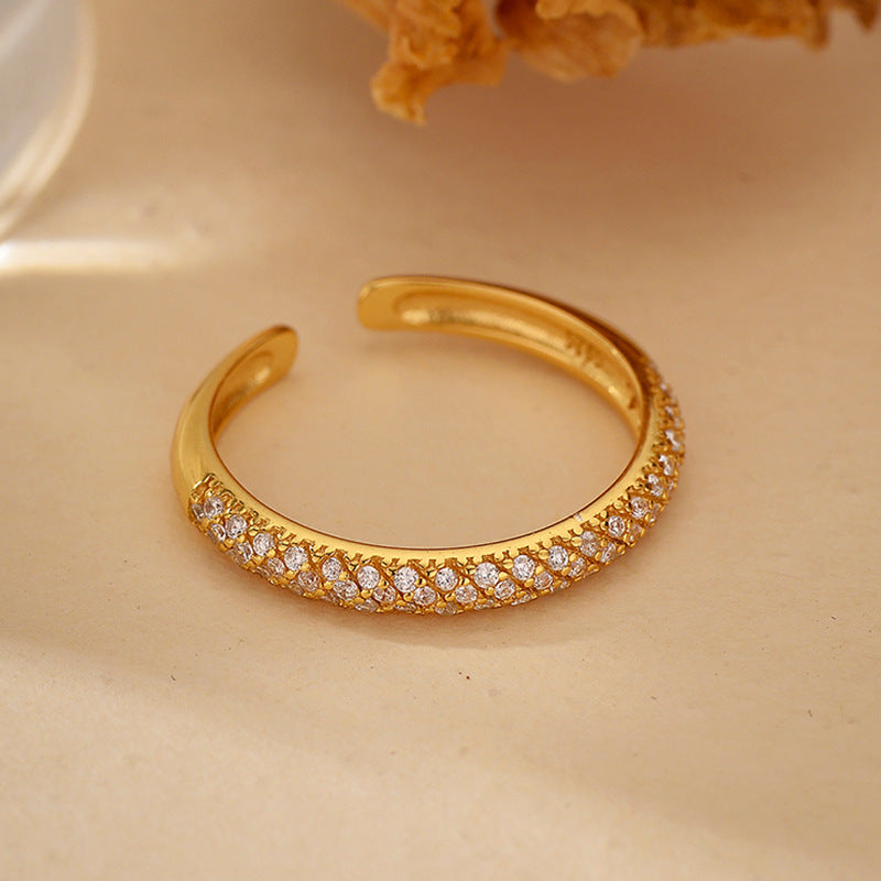 “Luxe Orbit” S925 Sterling Silver Sparkling Open Ring Collection