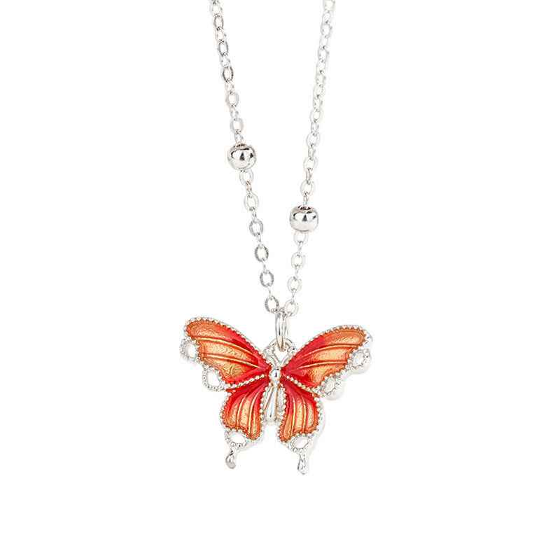 Butterfly Reverie Enamel Butterfly Jewelry Set in S925 Sterling Silver