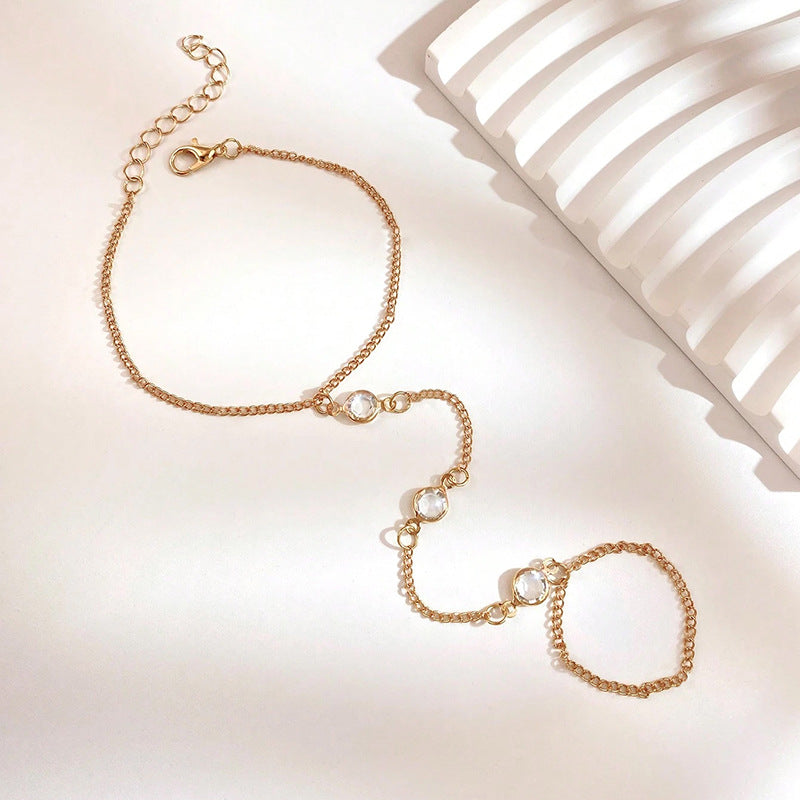“Circle Link” S925 Sterling Silver Chain Ring Bracelet