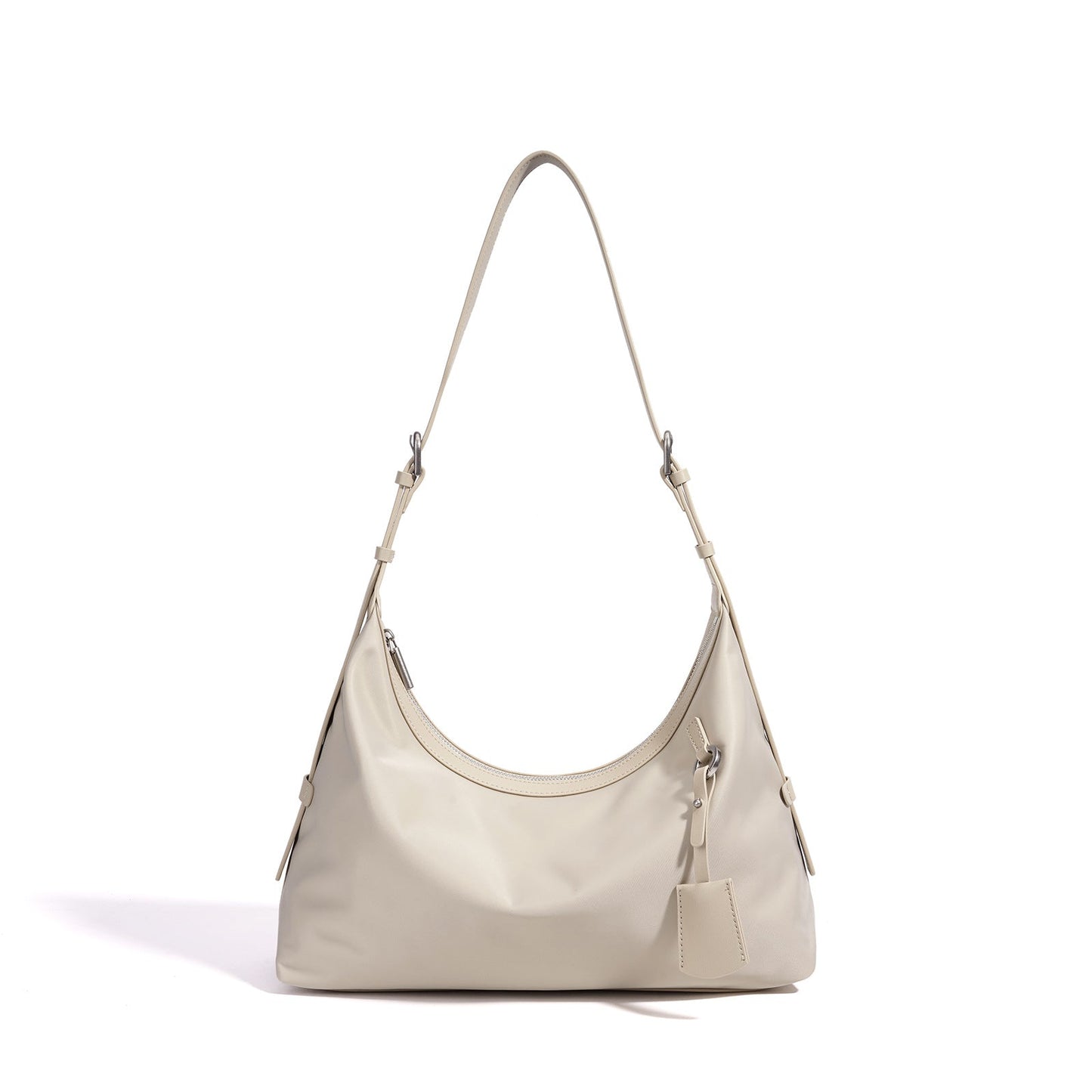 Women's Nylon Crescent Hobo Bag with Adjustable Strap