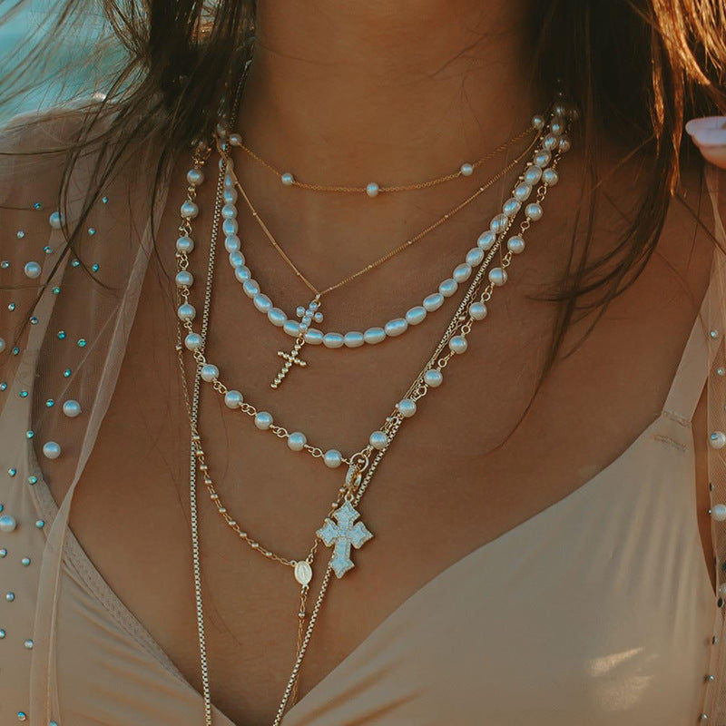 “Crossform” S925 Sterling Silver Minimalist Cross Necklace