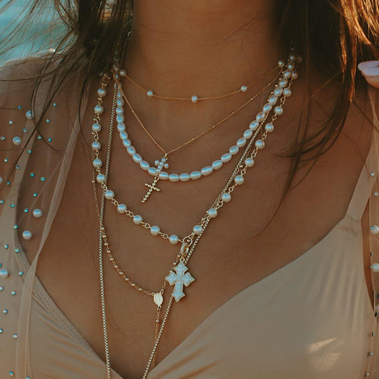 “Crossform” S925 Sterling Silver Minimalist Cross Necklace