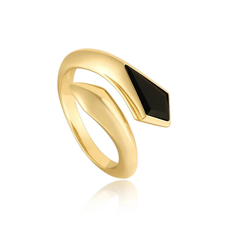 “Diamond Kite” S925 Sterling Silver Open Adjustable Zircon Ring