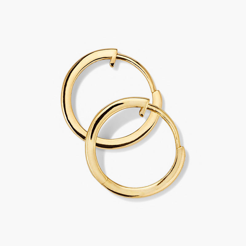 “Organic Curve” Minimalist Geometric Hoop Earrings