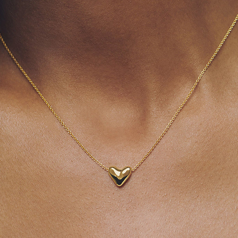 “Heart Glide” S925 Sterling Silver Sliding Heart Necklace