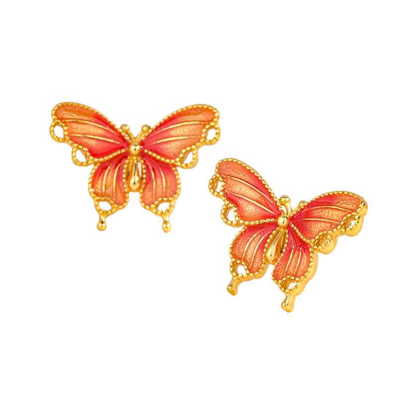 Butterfly Reverie Enamel Butterfly Jewelry Set in S925 Sterling Silver