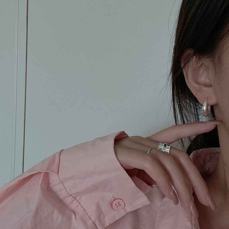 S925 Sterling Silver Crescent Moon Earrings Minimalist Design