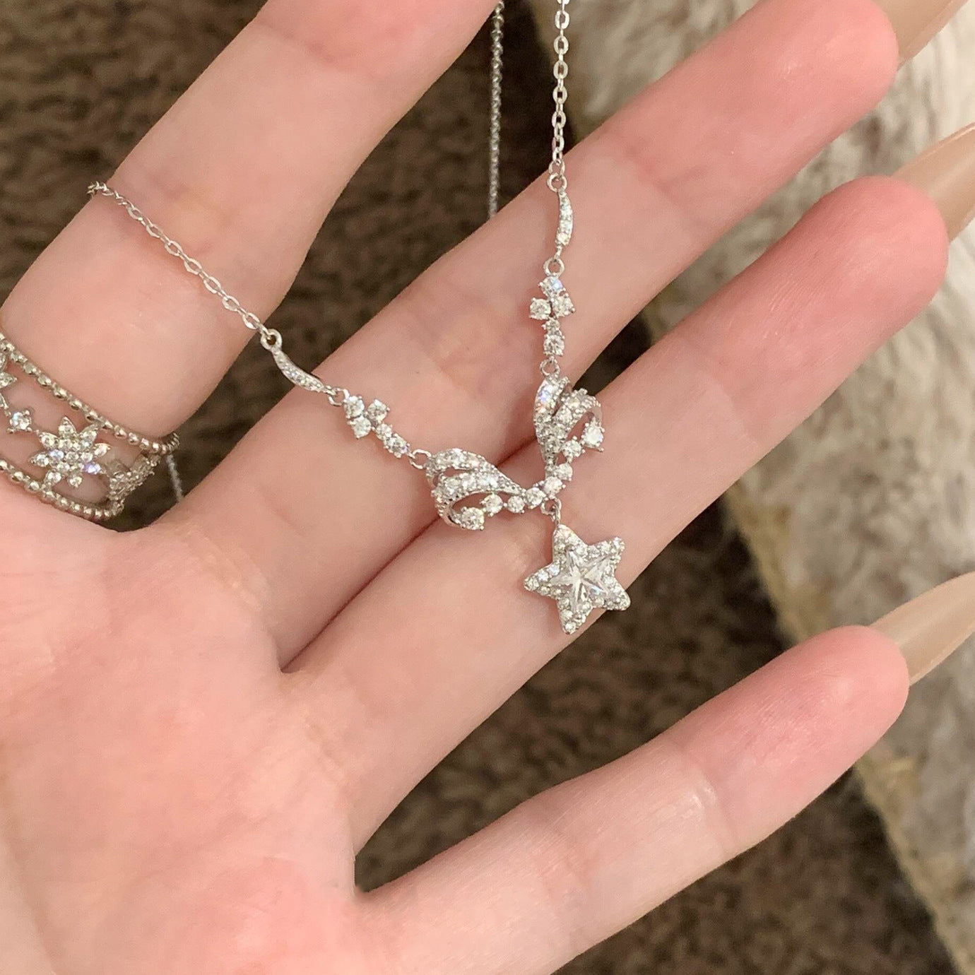 925 Sterling Silver Star Wing Necklace – Stellar Winglight