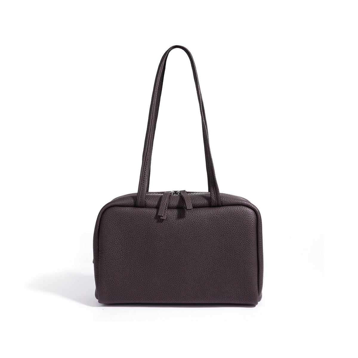 Women's Pebbled Cowhide Sleek Shoulder Clutch Bag
