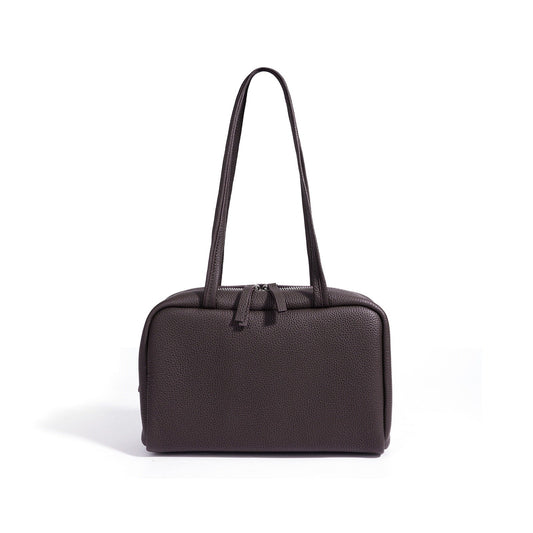 Women's Pebbled Cowhide Sleek Shoulder Clutch Bag