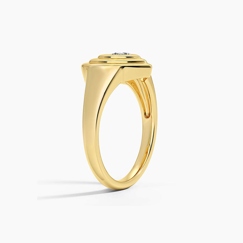 “Heartline Glow” S925 Sterling Silver Minimalist Heart Zircon Ring