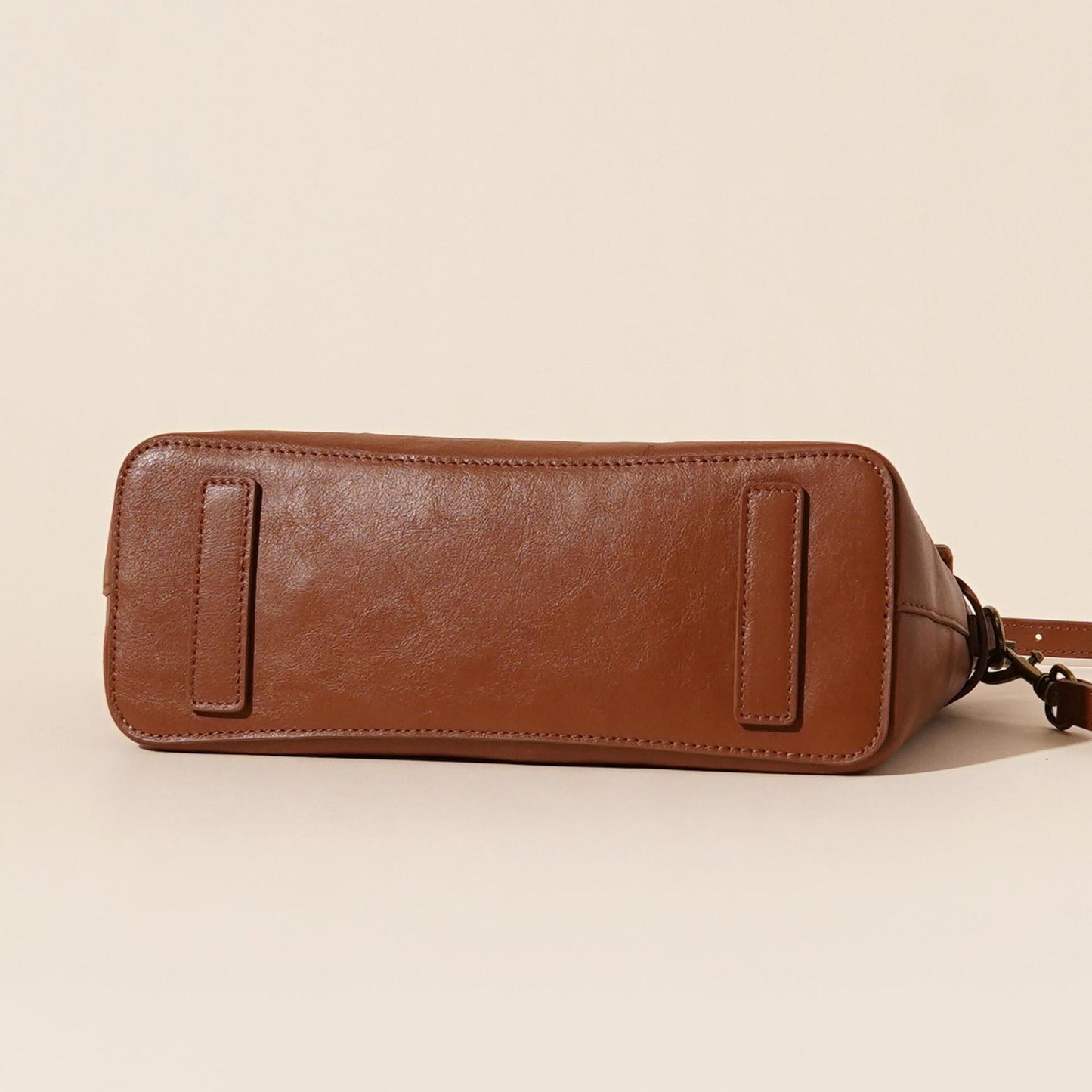 Women's Full-Grain Cowhide Horsebit Flap Crossbody Bag