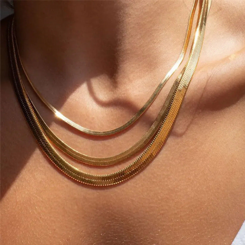 “Blade Link” S925 Sterling Silver Minimalist Chain Necklace
