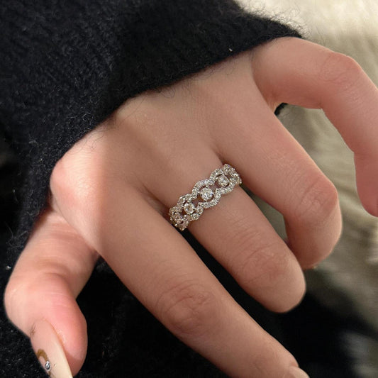 925 Sterling Silver Lace Eternity Ring – Lace Regina