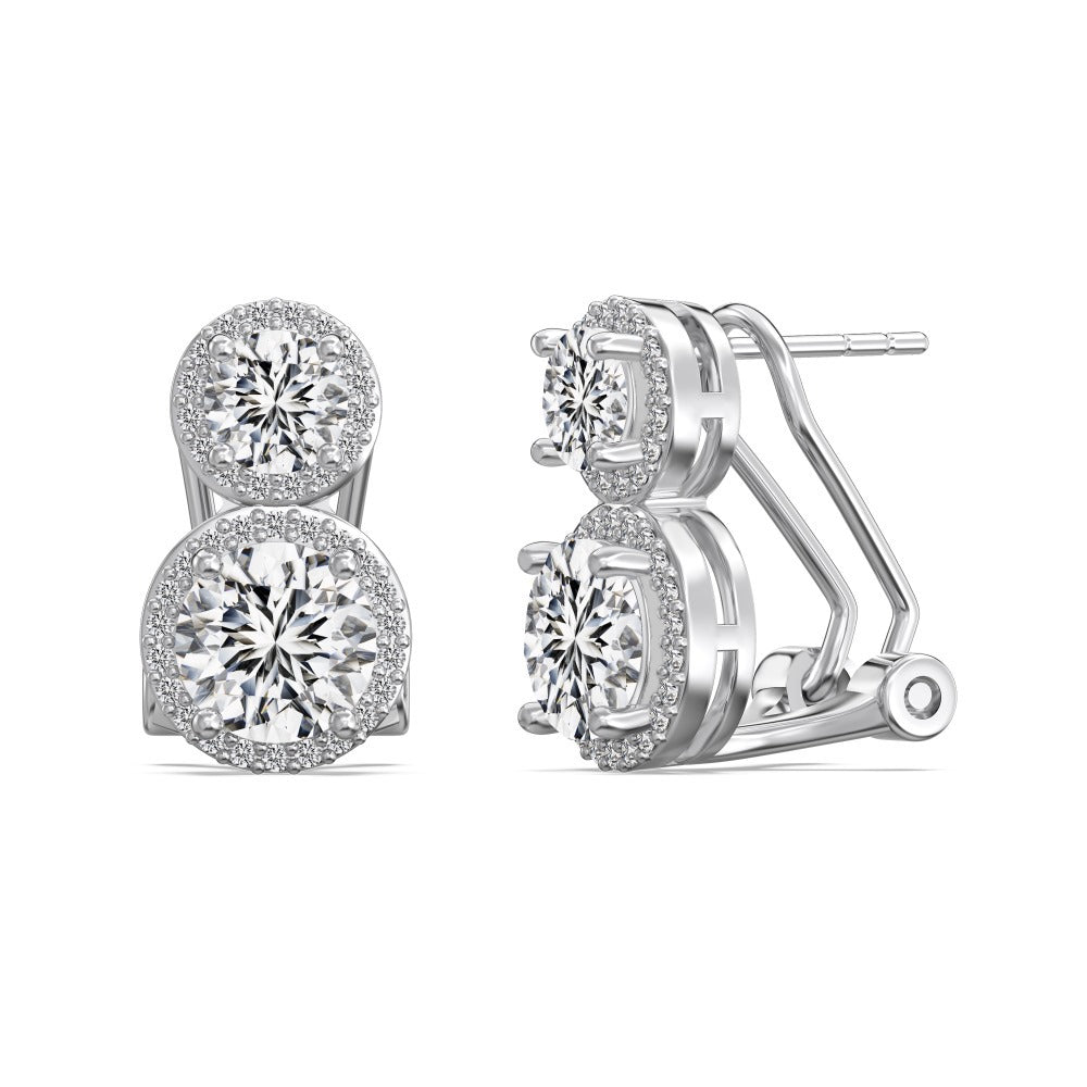 “Petal Dew” S925 Sterling Silver Floral Jewelry Set with Teardrop Accents