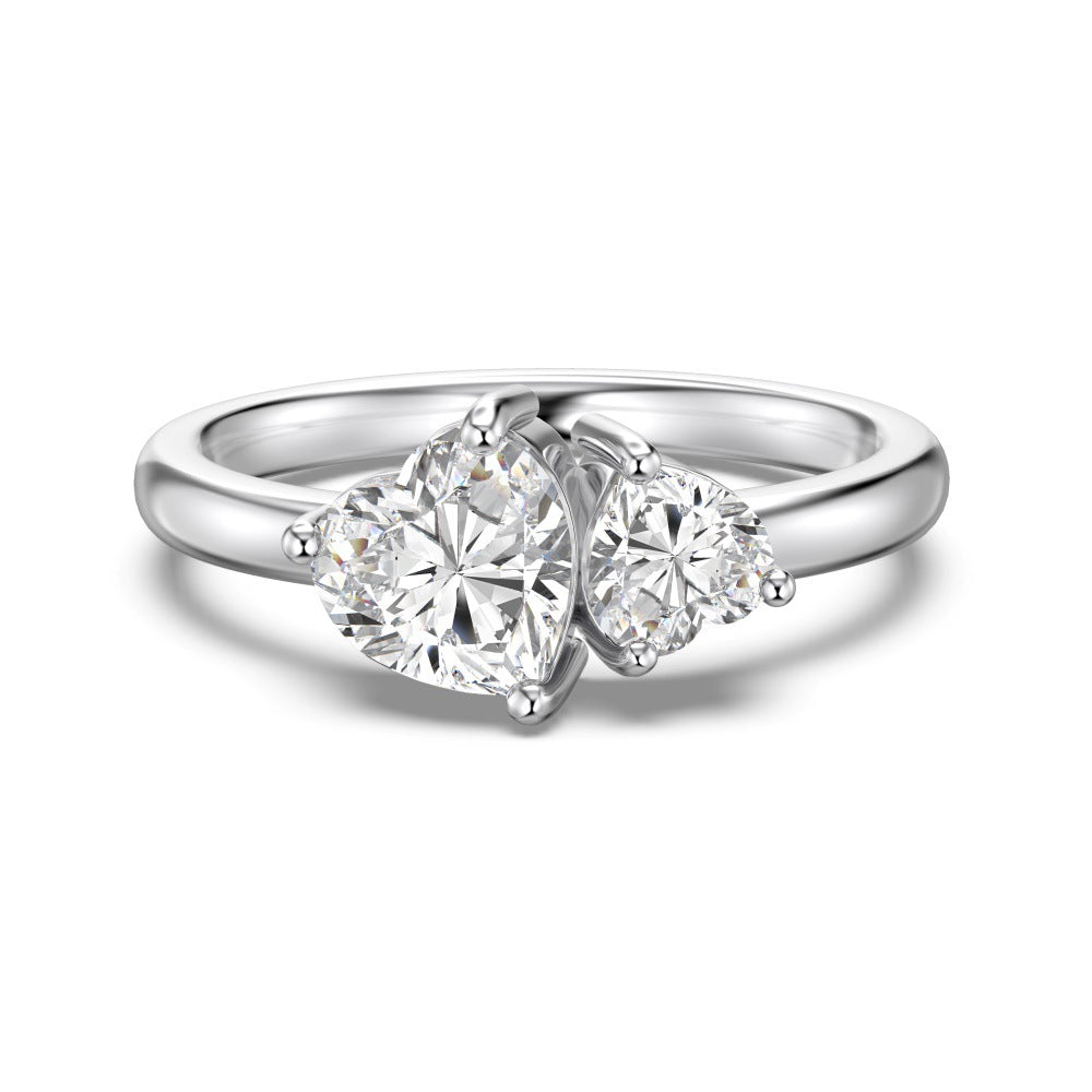 “Petal Dew” S925 Sterling Silver Floral Jewelry Set with Teardrop Accents