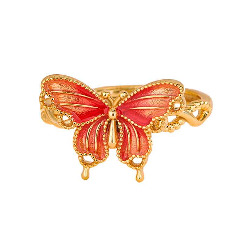 Butterfly Reverie Enamel Butterfly Jewelry Set in S925 Sterling Silver
