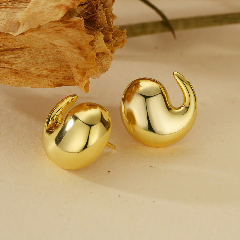 “Infinity Muse” S925 Sterling Silver Infinity Stud Earrings