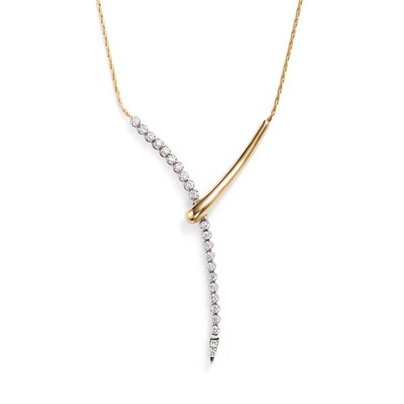 925 Sterling Silver Geometric Tassel Necklace – Linear Grace