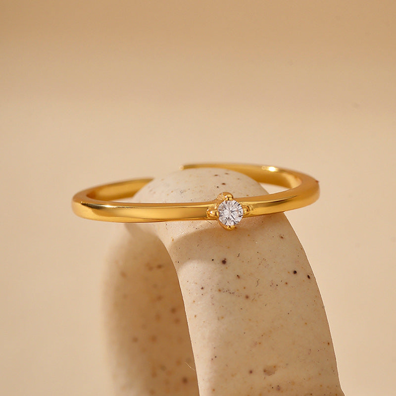 “Luxe Orbit” S925 Sterling Silver Sparkling Open Ring Collection