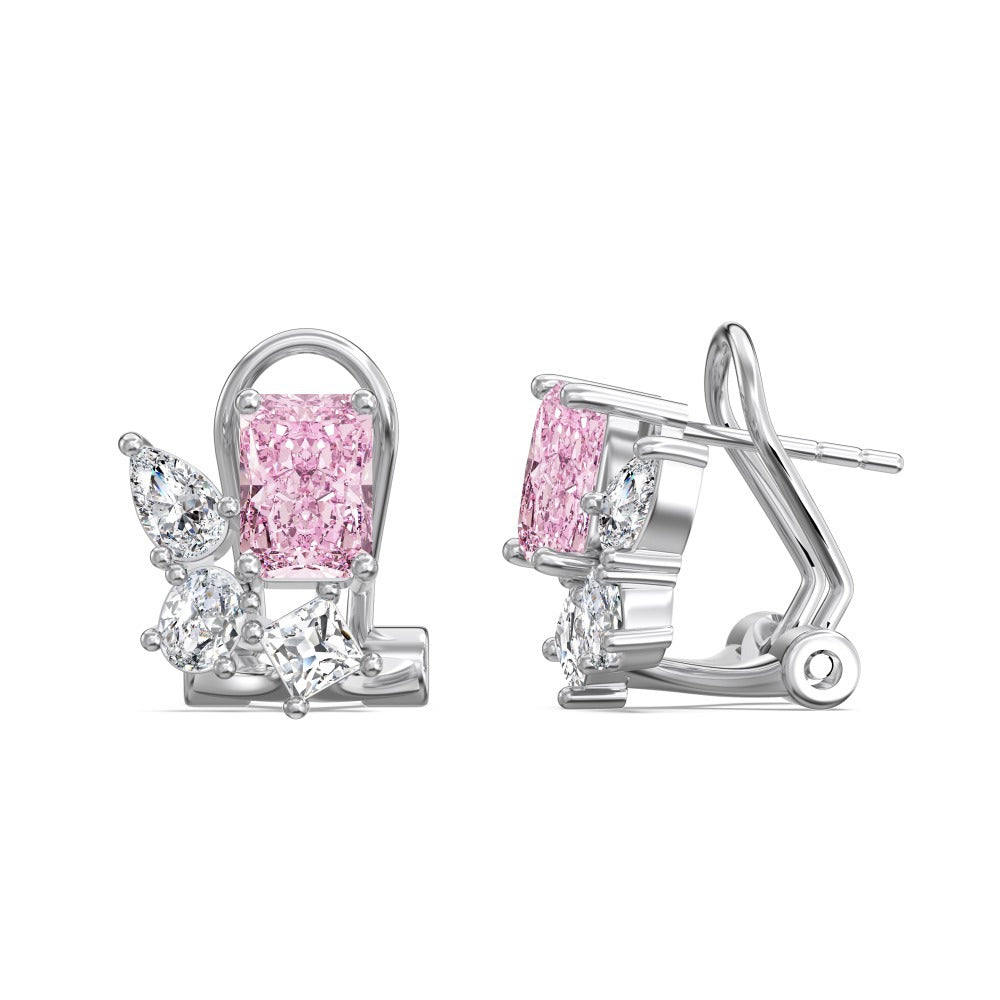 “Petal Dew” S925 Sterling Silver Floral Jewelry Set with Teardrop Accents