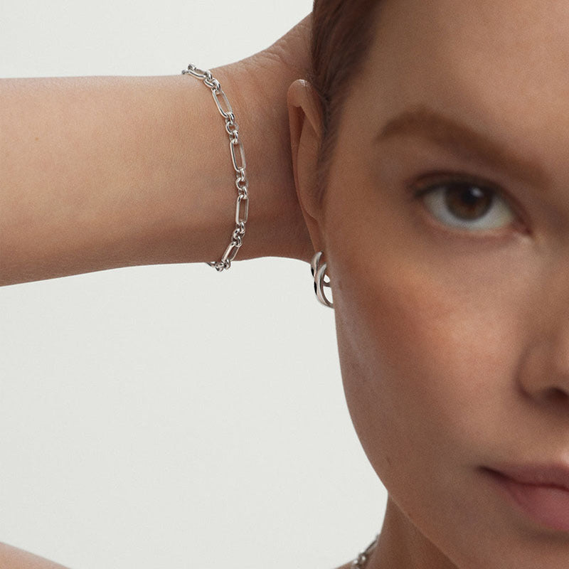 “Pinline” S925 Sterling Silver Minimalist Pin Bracelet