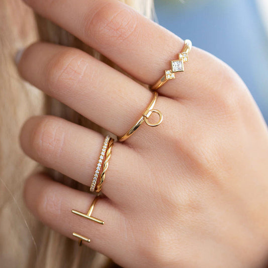 “Circle Flow” S925 Sterling Silver Open Adjustable Minimalist Ring
