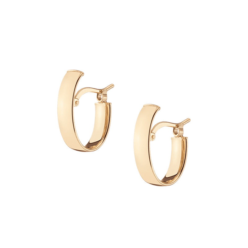 “Everyday Orbit” S925 Sterling Silver Classic Minimalist Huggie Hoop Earrings