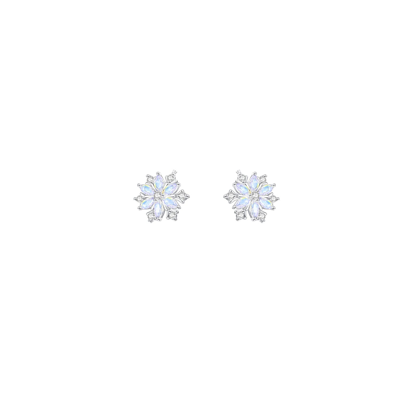 Petal Reverie Rotating Sakura Jewelry Set 925 Sterling Silver Zircon