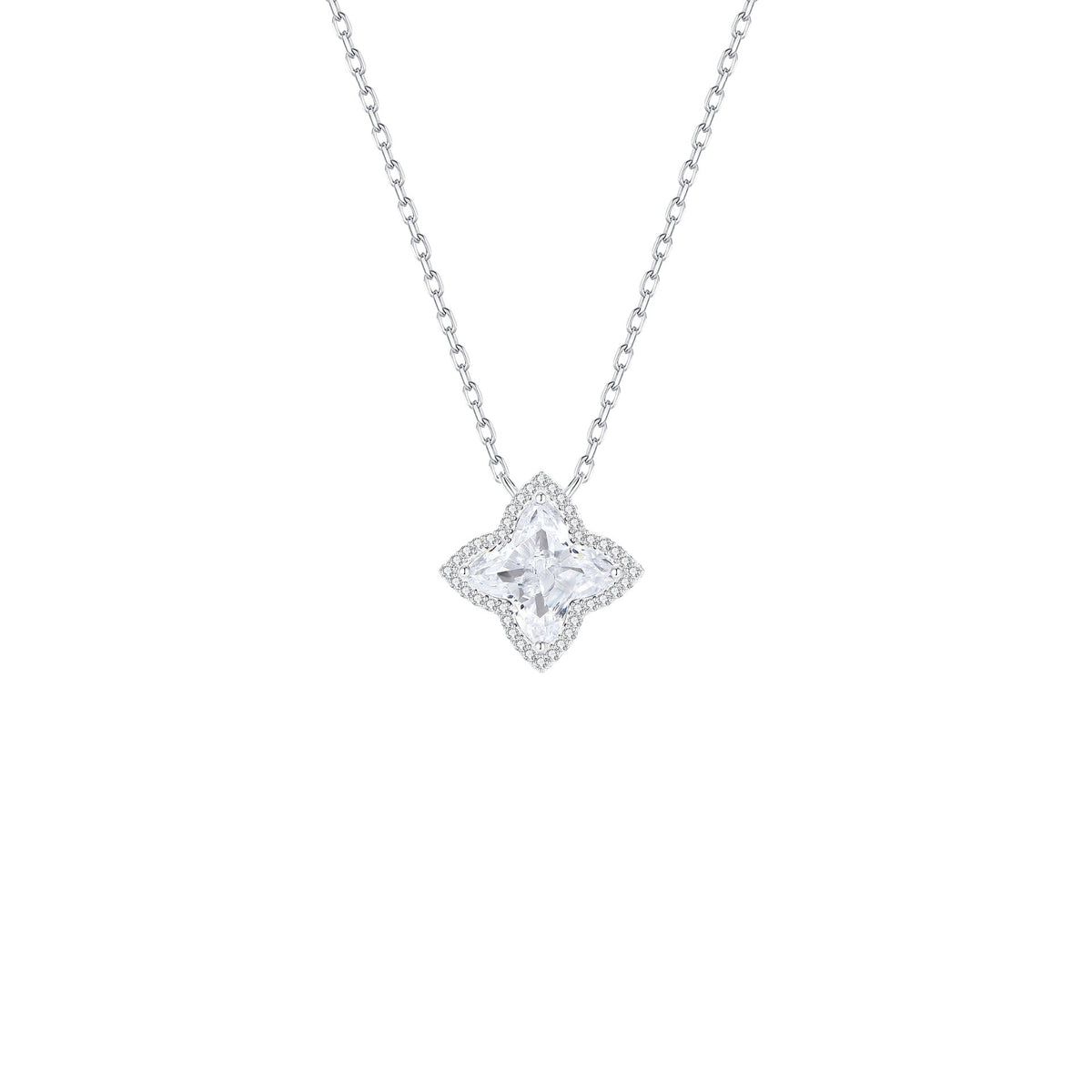 925 Sterling Silver Four Leaf Clover Jewelry Set