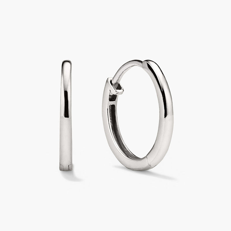 “Organic Curve” Minimalist Geometric Hoop Earrings