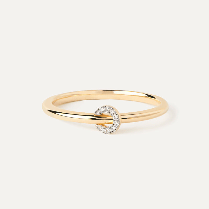 “Luxe Loop” S925 Sterling Silver Zircon Circle Ring