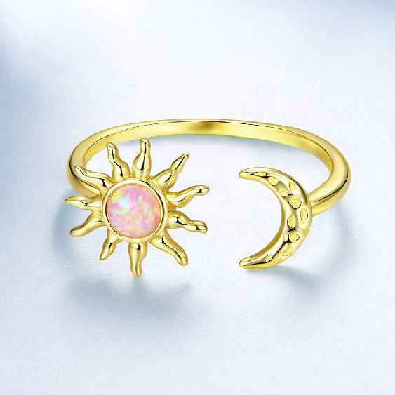 Aurora Sol Opal Sun Moon Jewelry Set 925 Sterling Silver