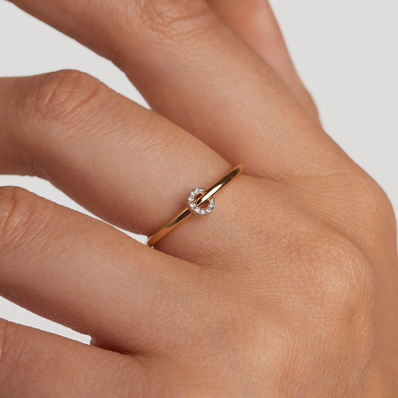 “Luxe Loop” S925 Sterling Silver Zircon Circle Ring