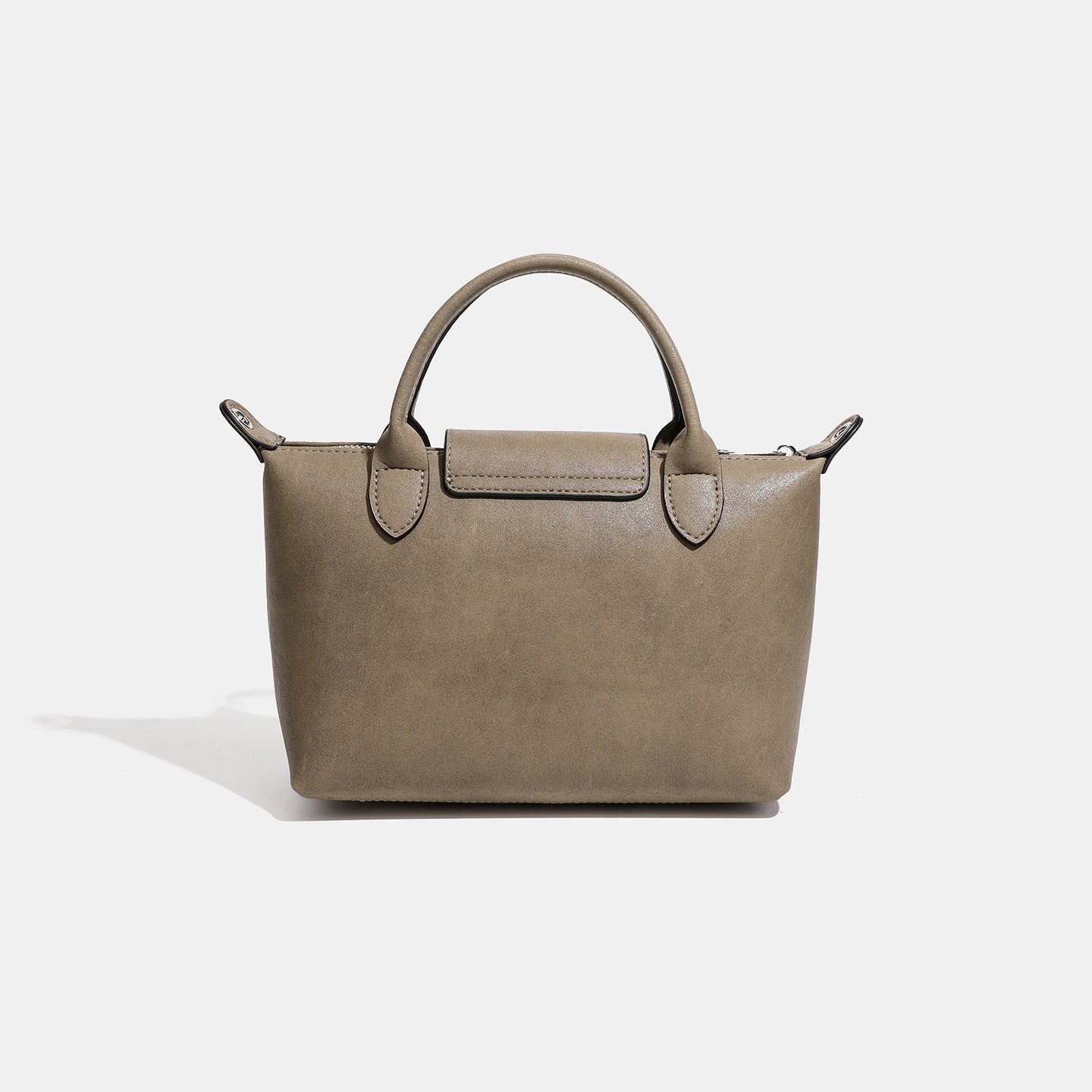 Women's Genuine Leather Dumpling Bag with Detachable Strap
