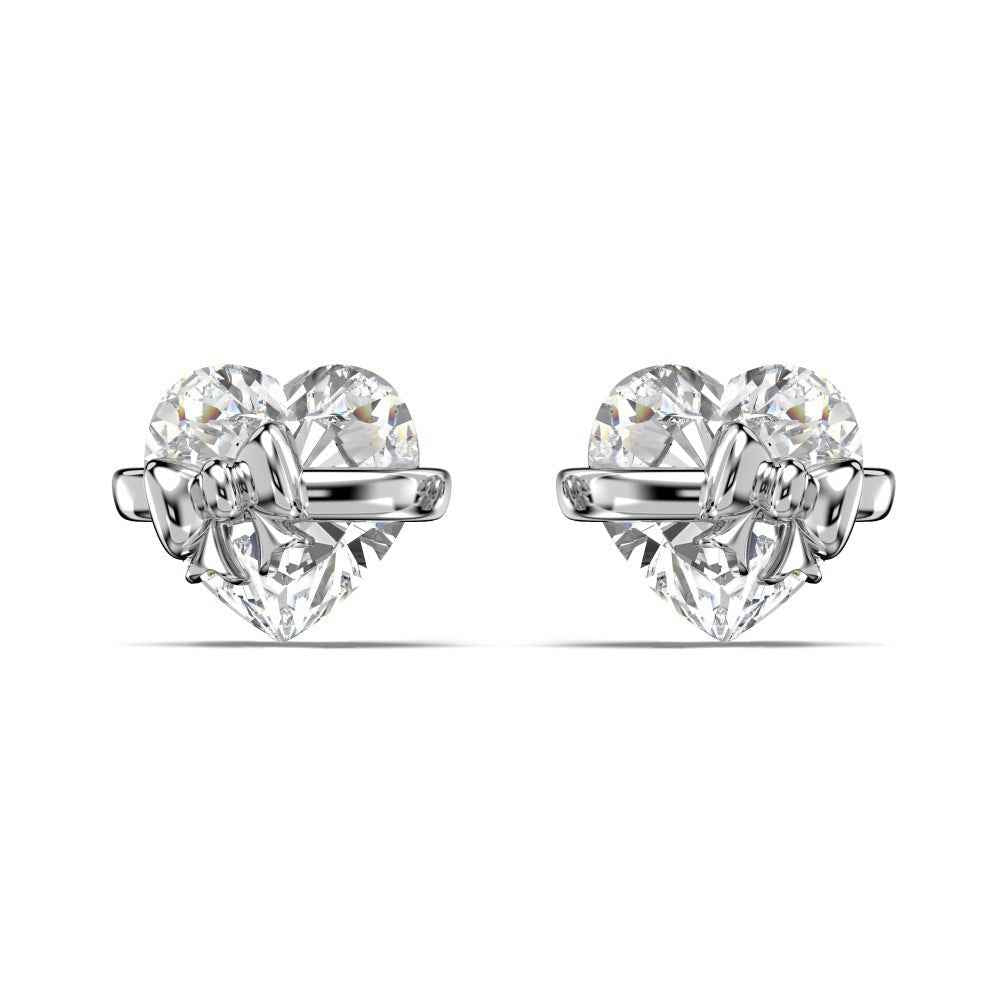 Ribbon Serenade Heart Bow Jewelry Set 925 Sterling Silver