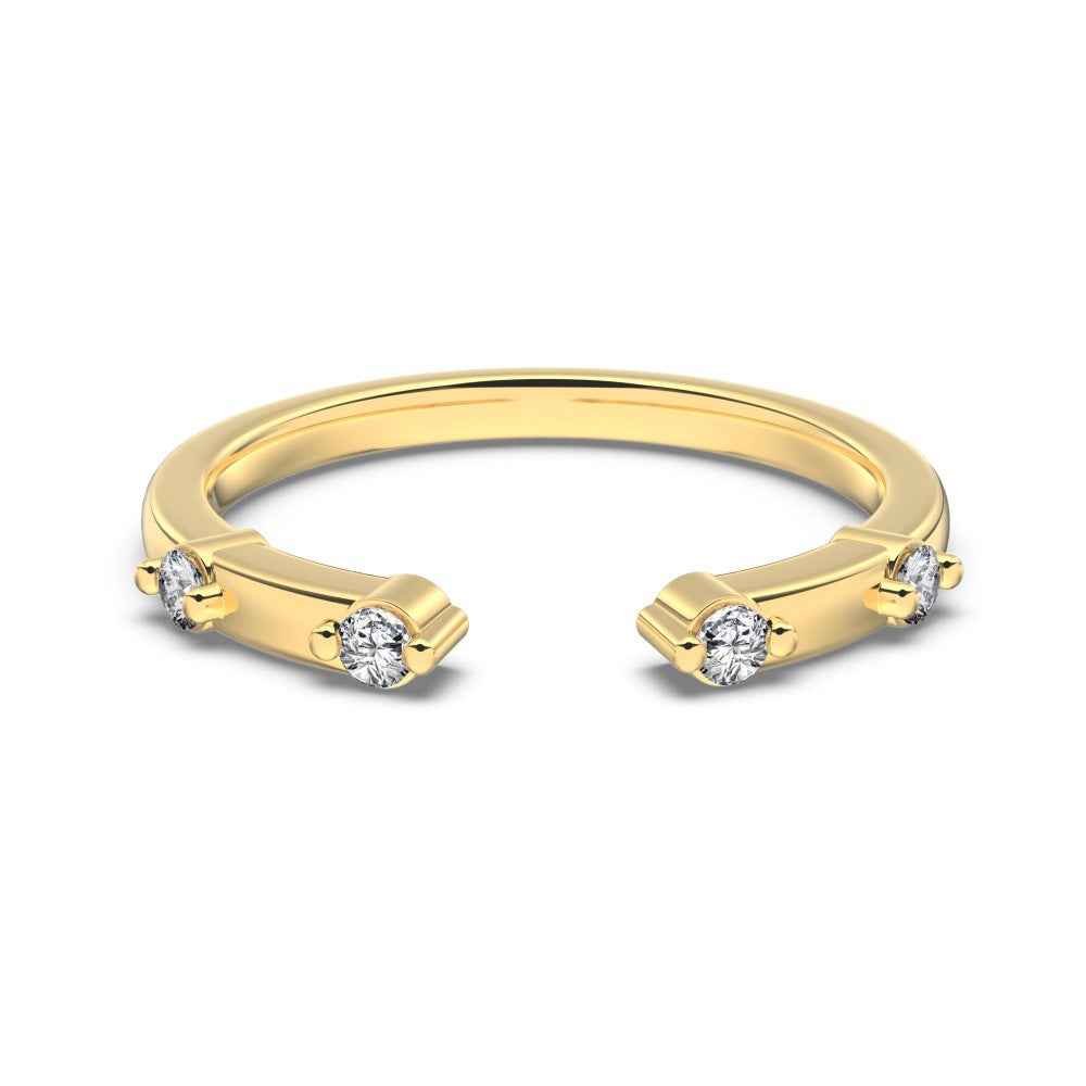 S925 Sterling Silver Marquise CZ Stacking Ring Set Adjustable