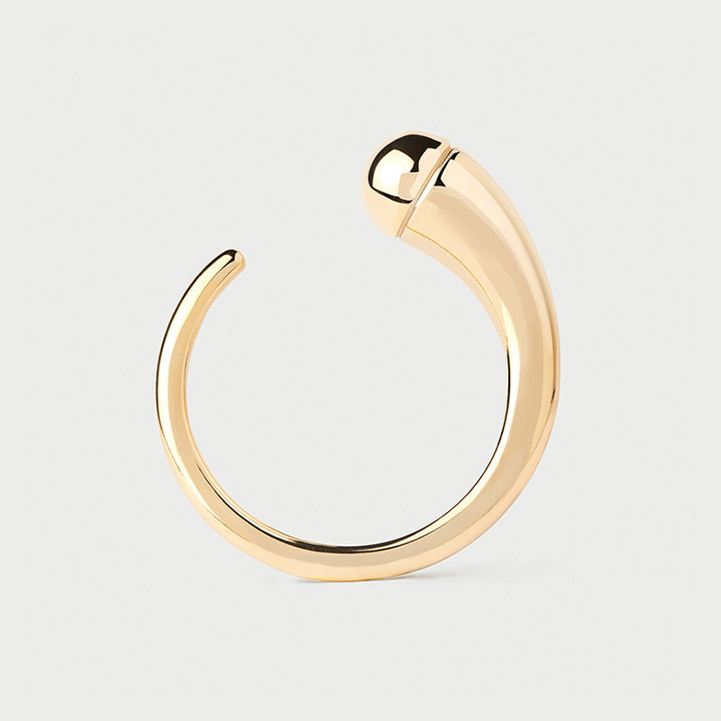 “Endless Circle” S925 Sterling Silver Open Adjustable Minimalist Ring