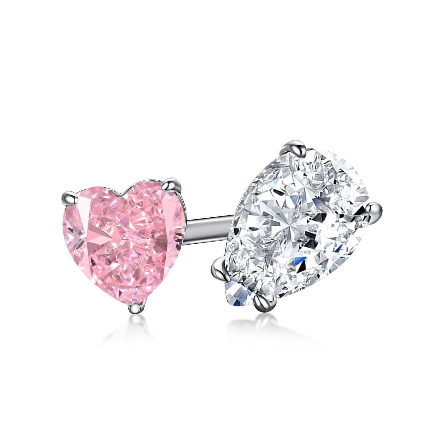 S925 Sterling Silver Pink CZ Ring – Morning Glow Design