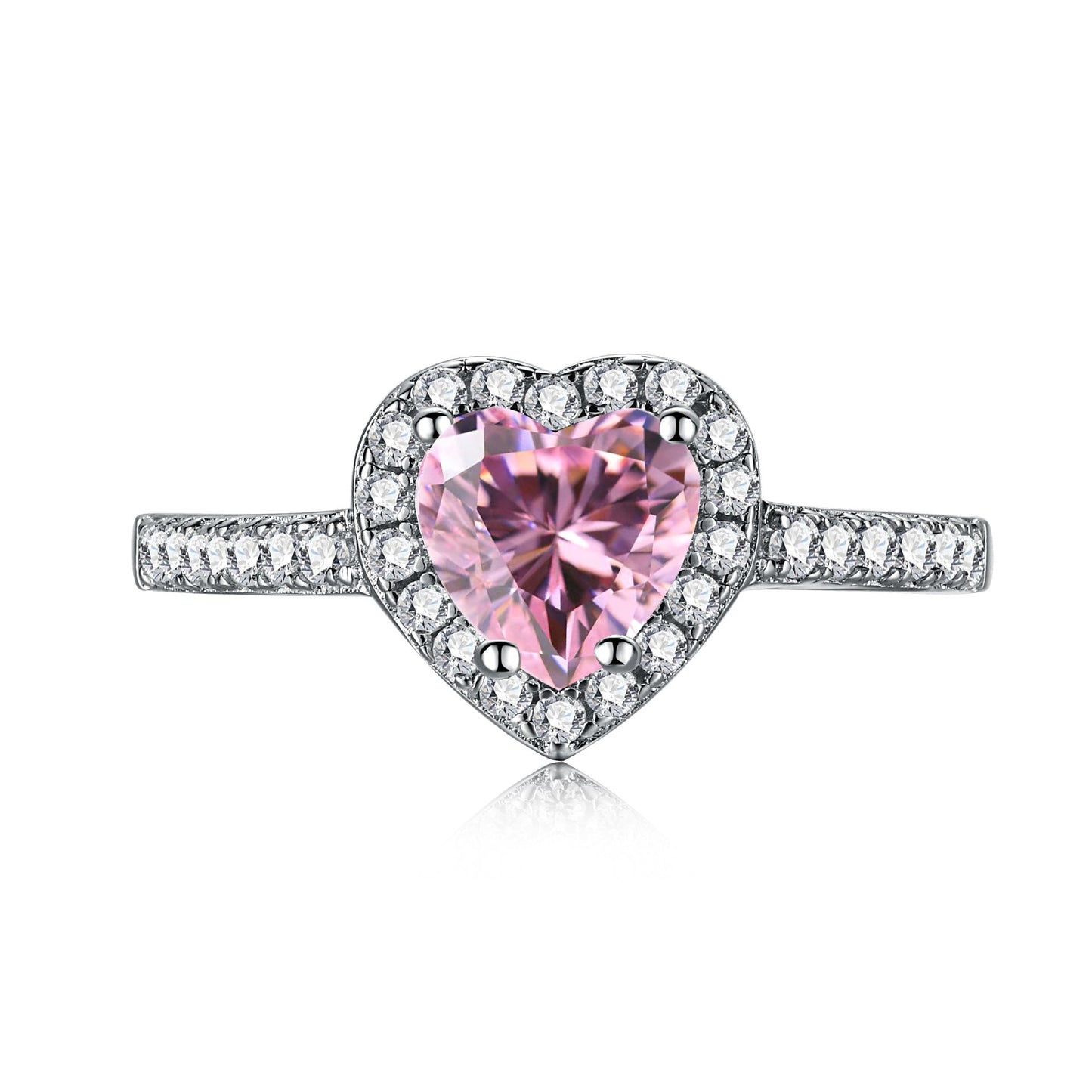 S925 Sterling Silver Pink CZ Ring – Morning Glow Design