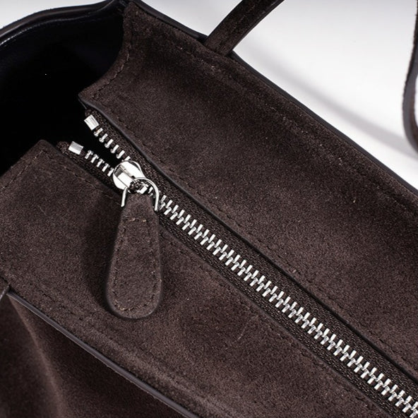 Women's Genuine Suede Leather Mini Shoulder Bag