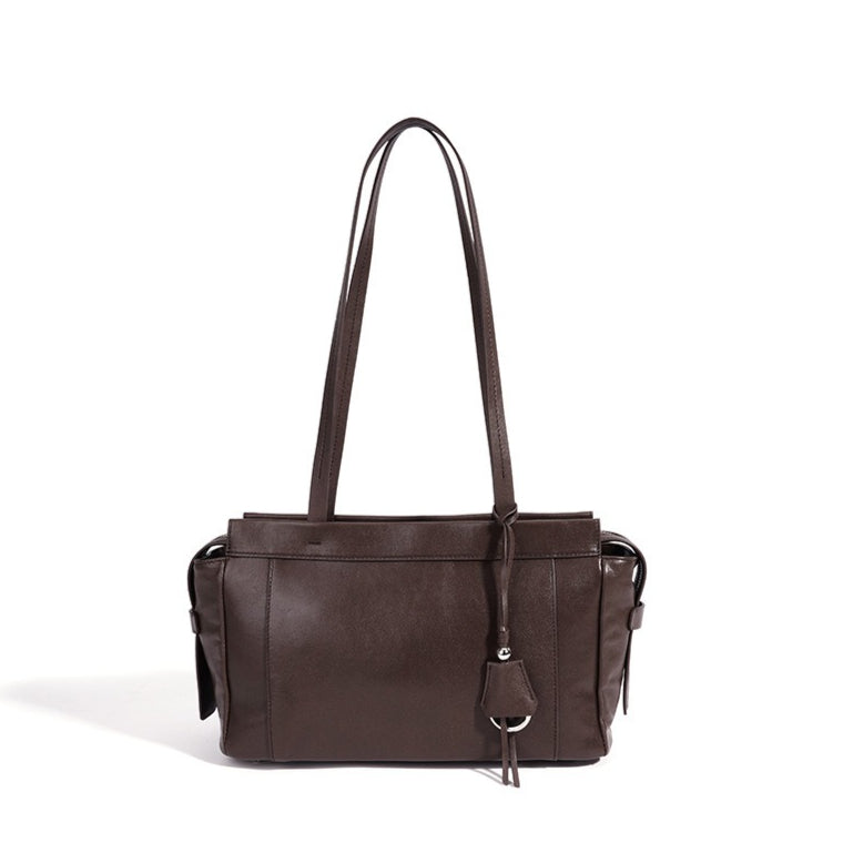 Women's Soft Cowhide Leather Shoulder Clutch Bag