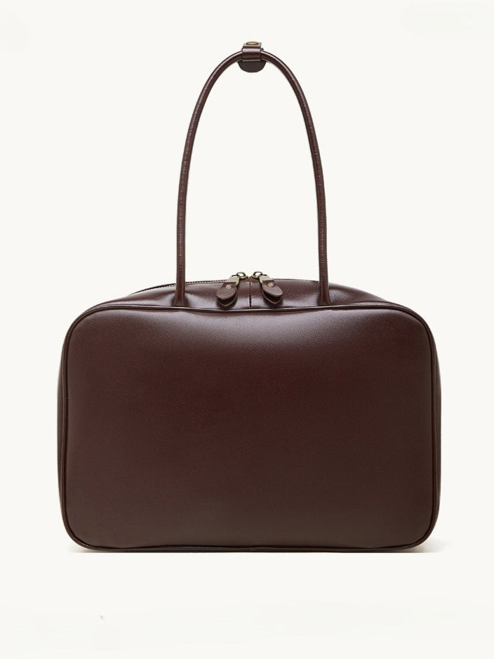 Women's Smooth Full-Grain Cowhide Boxy Work Bag