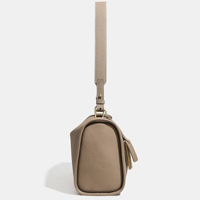 Women's Pebbled Cowhide Slouch Boston Shoulder Bag