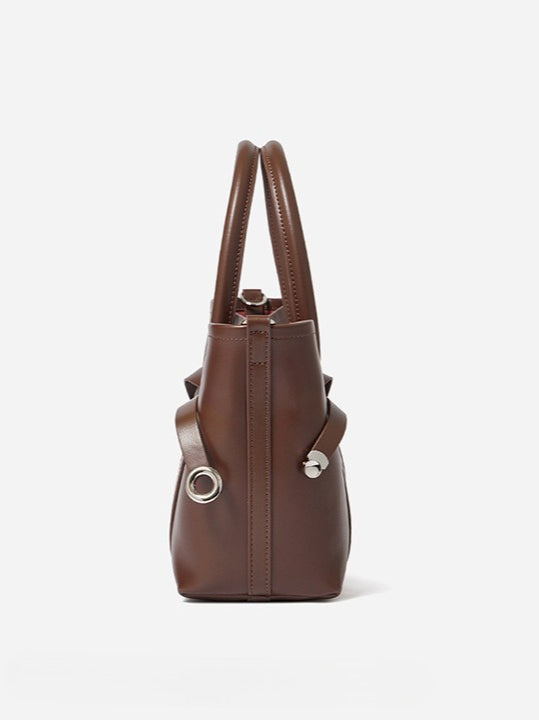 Women's Top-Grain Cowhide Convertible Tote with Inner Pouch