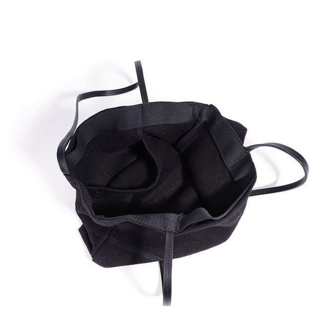 Women's Linen Tote Bag with Structured Base and Wide Straps