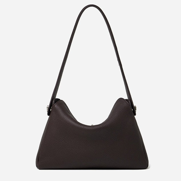Women's Lychee-Grain Cowhide Convertible Hobo Bag