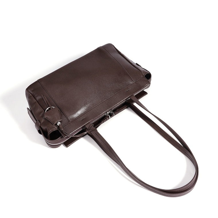 Women's Soft Cowhide Leather Shoulder Clutch Bag